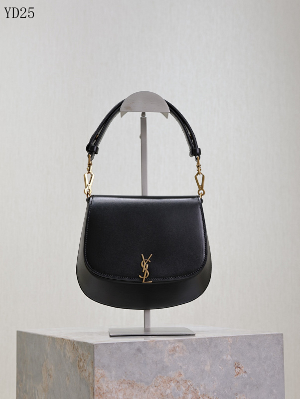 YSL YD25065 SntLaurent Black Leather Crossbody Bag