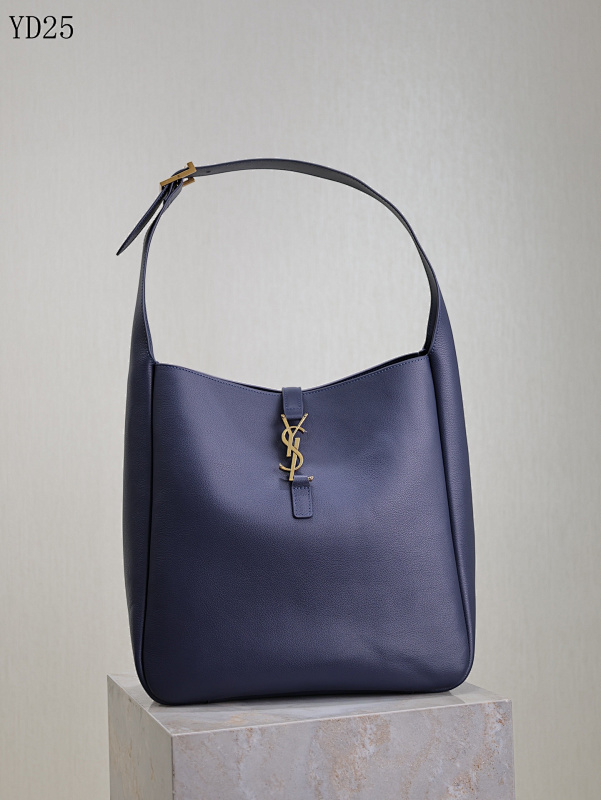 YSL 753837 Large Smooth Leather Hobo Bag