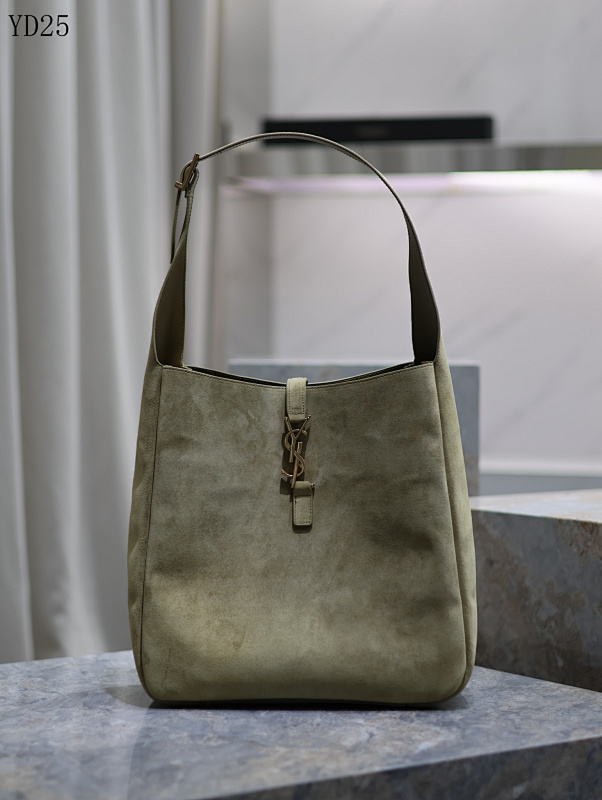 YSL YD28098 Suede Shoulder Bag
