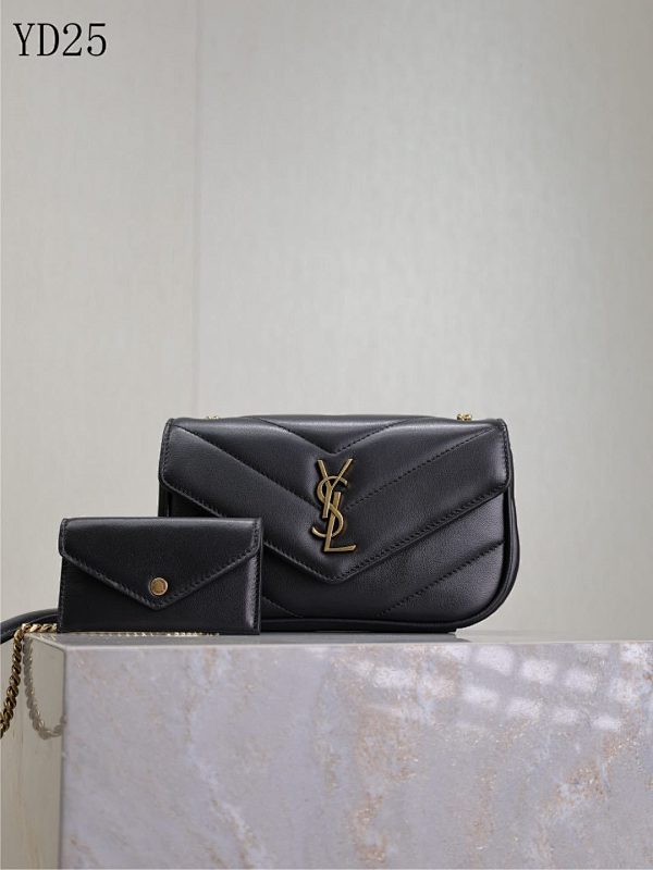 YSL YD25 LouLou Mini Quilted Leather Shoulder Bag