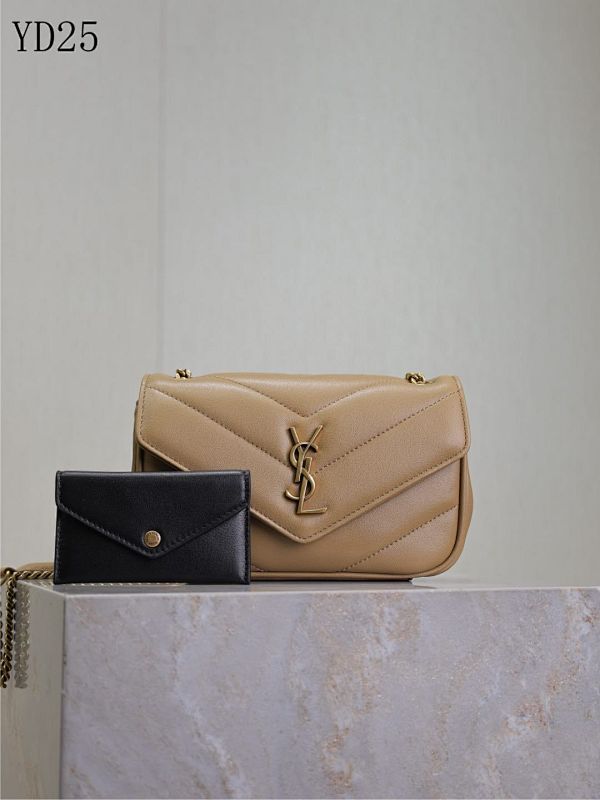 YSL YD25065 Medium Quilted Leather Crossbody Bag