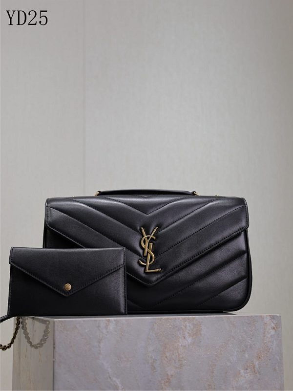 YSL YD25075 LouLou Quilted Leather Shoulder Bag