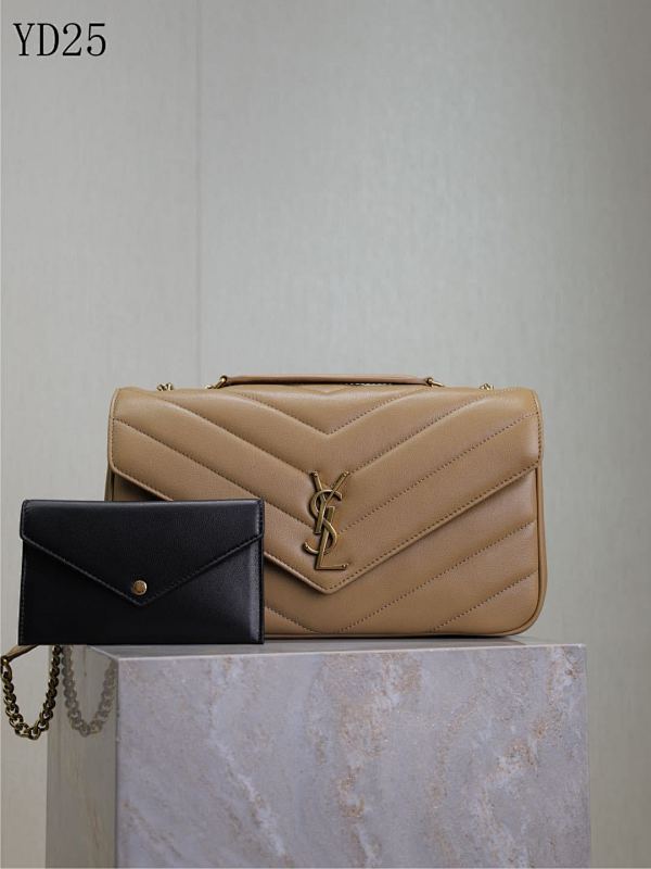 YSL YD25075 Quilted Leather Shoulder Bag