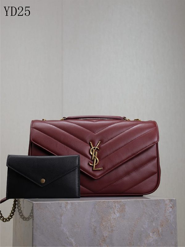 YSL YD25075 Quilted Leather Shoulder Bag