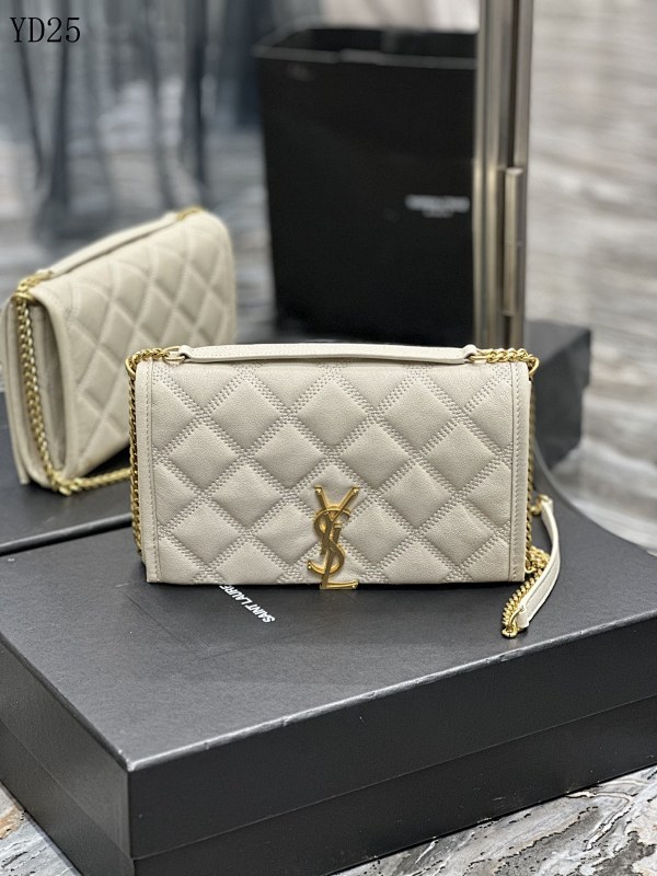 YSL YD2570 Quilted Wallet on Chain