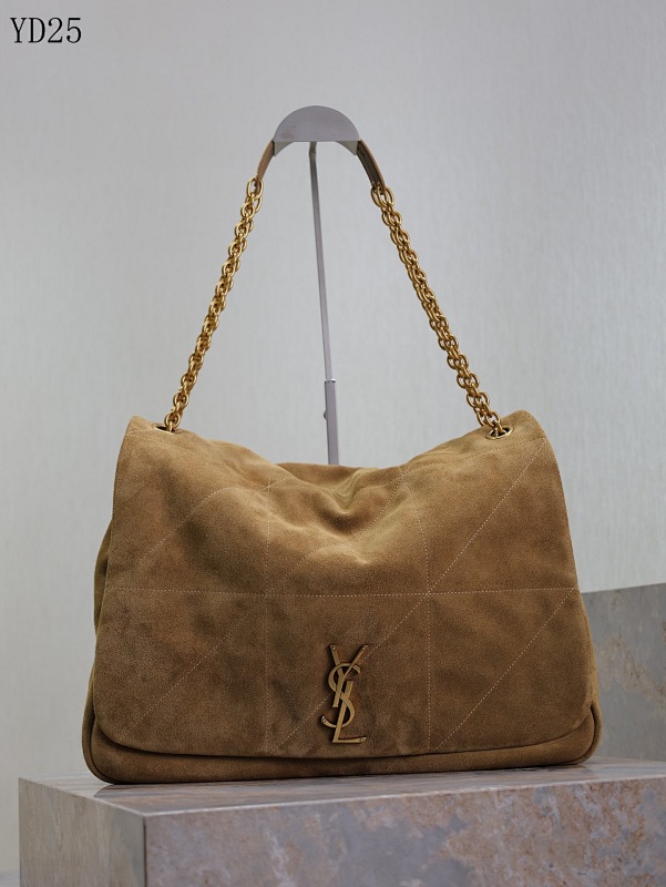 YSL YD250110 Quilted Suede Shoulder Bag