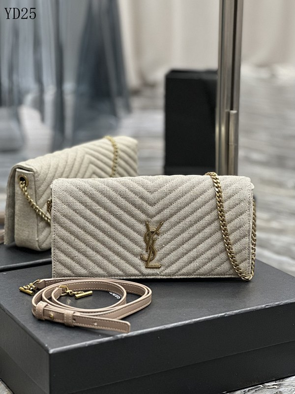 cover-183830652 YSL YD25066 Quilted Canvas Wallet on Chain