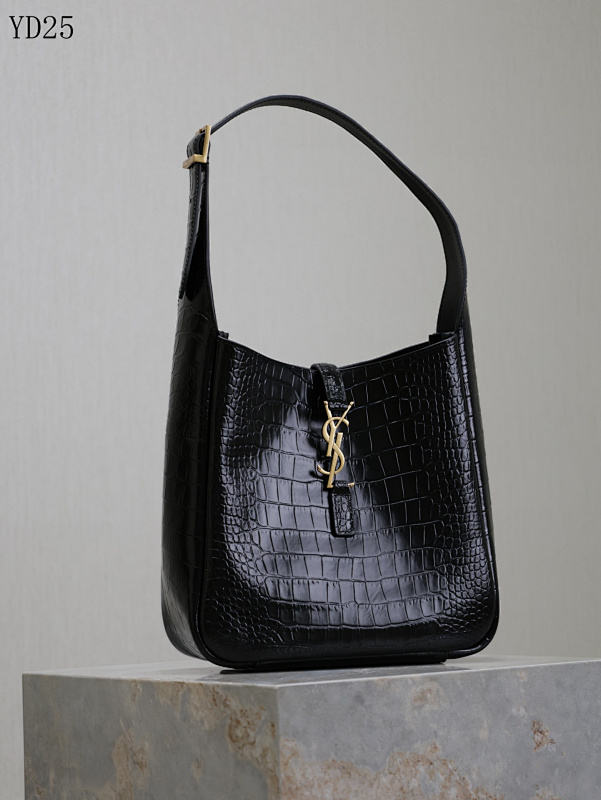 cover-183831642 YSL YD25078 Crocodile-Embossed Hobo Bag