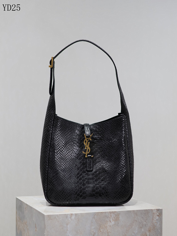 YSL YD25078 Monogramme Python Shoulder Bag