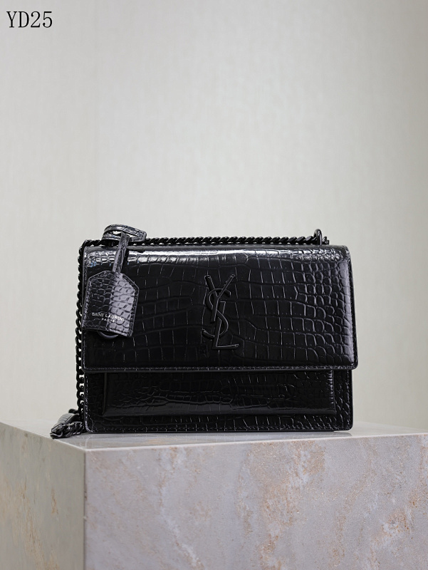 cover-183834405 SntLaurent YD25068 Monogram Crocodile-Embossed Crossbody Bag