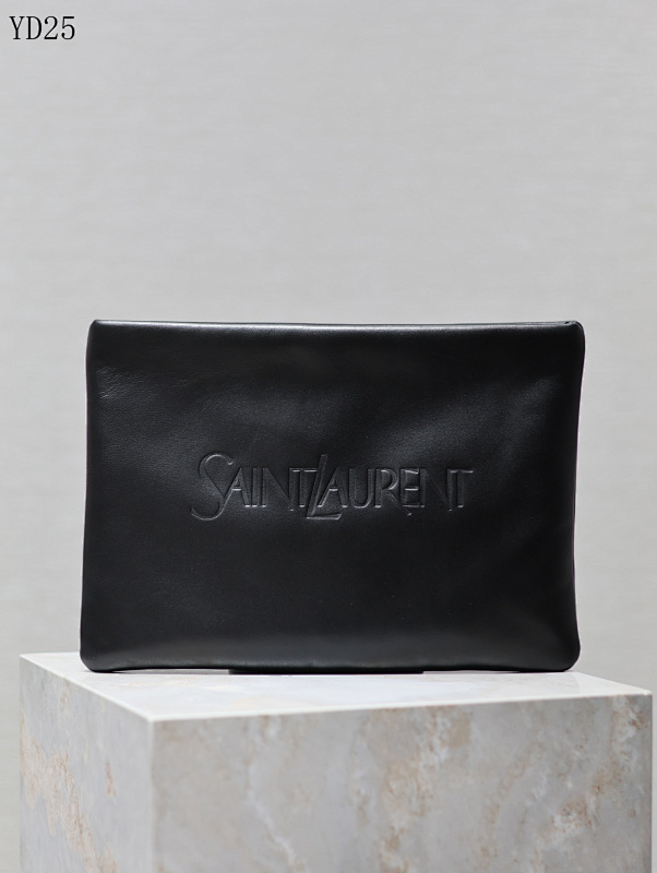 SntLaurent YD25046 Black Leather Tote Bag
