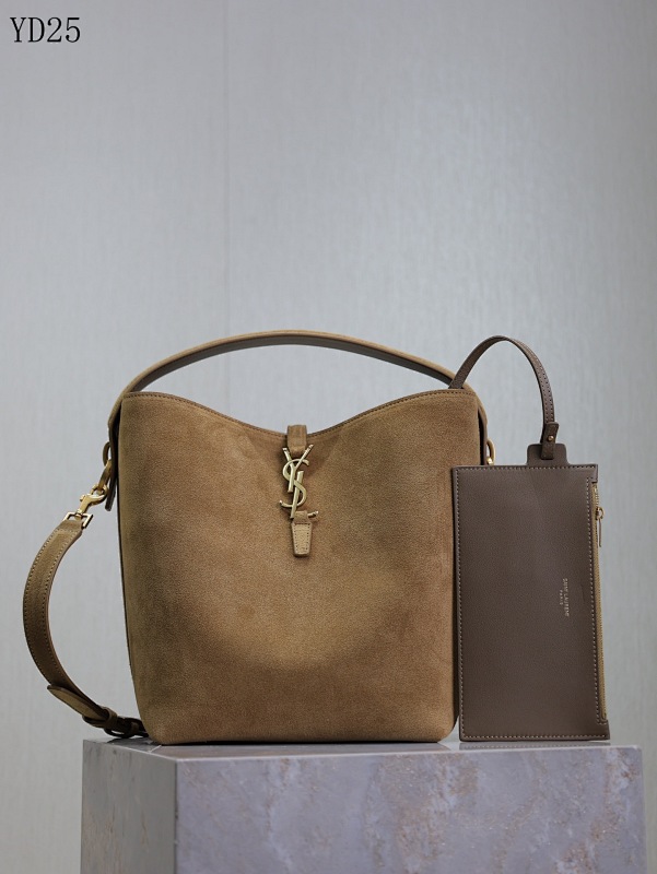 YSL YD25 Suede Bucket Bag