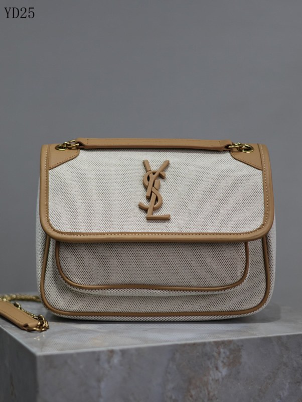 YSL YD25068 Medium Monogram Canvas Shoulder Bag