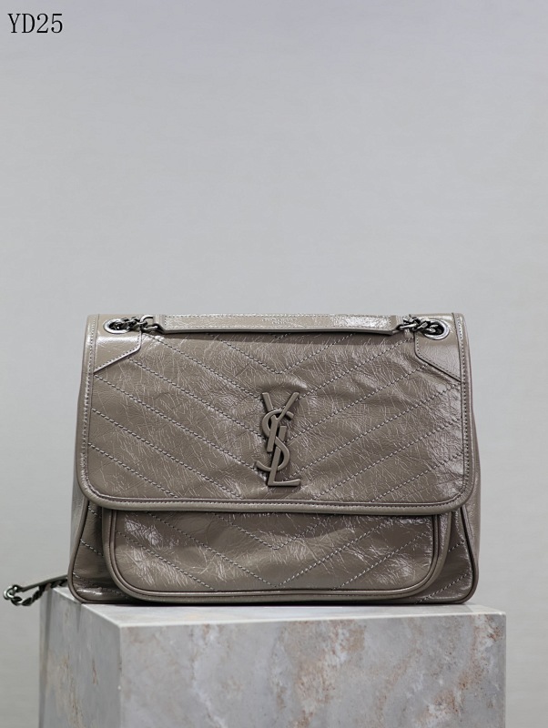 YSL YD25080 Quilted Leather Shoulder Bag