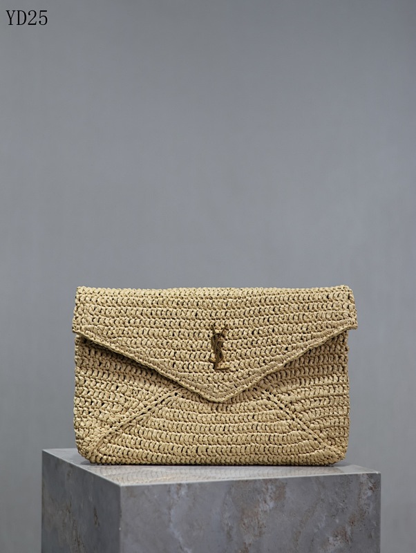 YSL YD25062 Woven Straw Tote Bag
