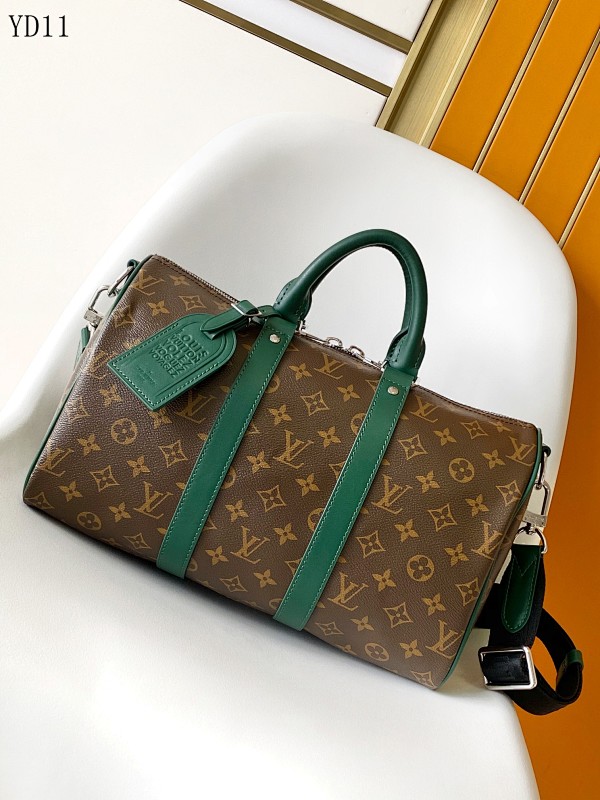 LVutton YD11060 M12765 Green Monogram Duffle Bag