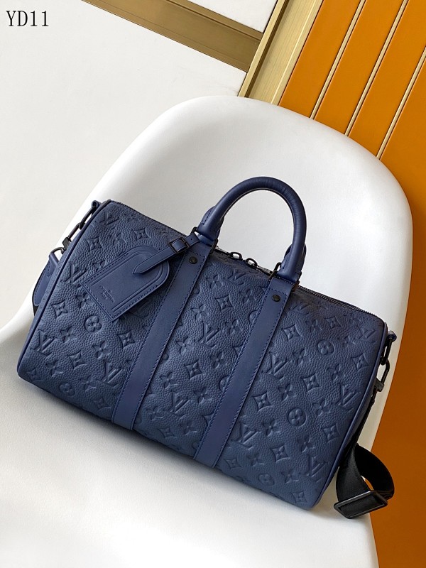 LVutton M11691 Keepall Bandoulière 35 Monogram Eclipse Navy Blue Duffle Bag