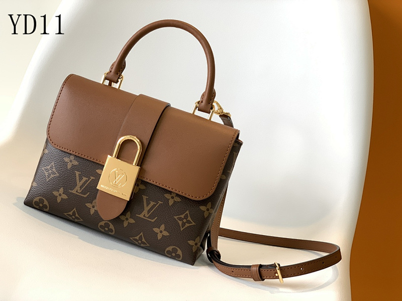 LVutton Locky BB M44321 Blue Monogram Canvas Handbag