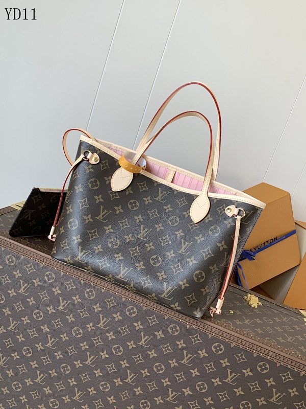 LVutton YD11 Neverfull Tote Bag Monogram Canvas