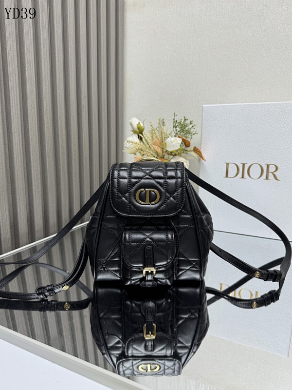 Diiior 6302 Quilted Leather Backpack