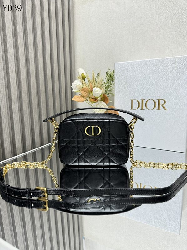 Diiior YD39062 Quilted Leather Shoulder Bag