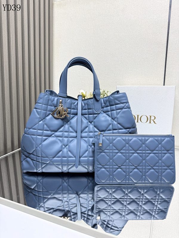 Diiior YD39095 Toujours Tote Bag Blue Large