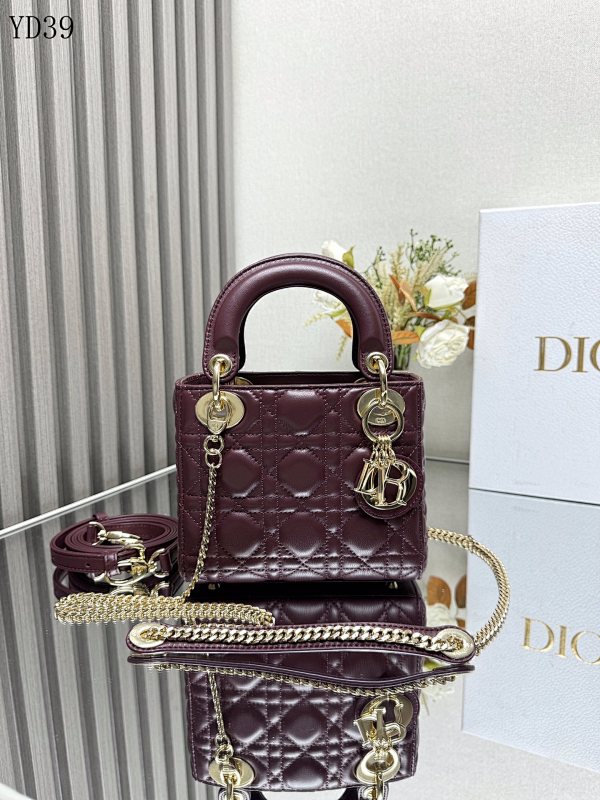 Diiior YD39053 Lady Diiior Quilted Lambskin Bag