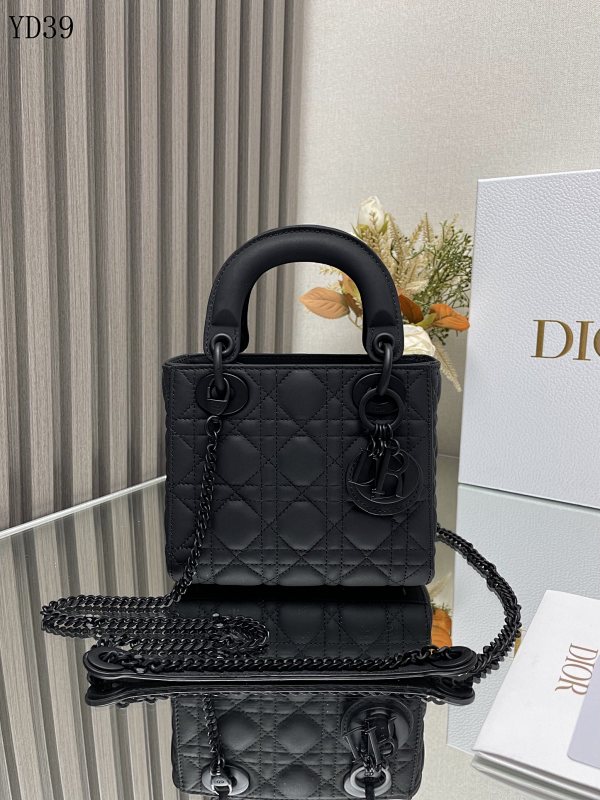 Diiior YD39053 Lady Diiior Mini Quilted Leather Handbag