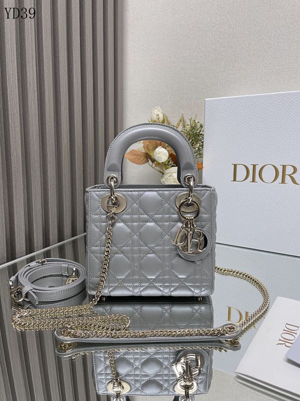Diiior YD39053 Lady Diiior Mini Quilted Leather Bag