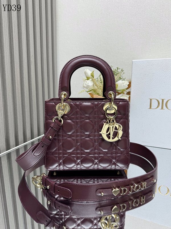 Diiior Lady Diiior My ABC Quilted Lambskin Shoulder Bag