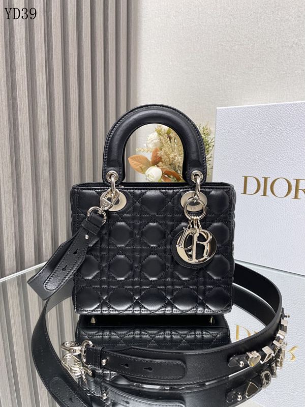 Diiior YD39063 Lady Diiior Mini Quilted Leather Handbag