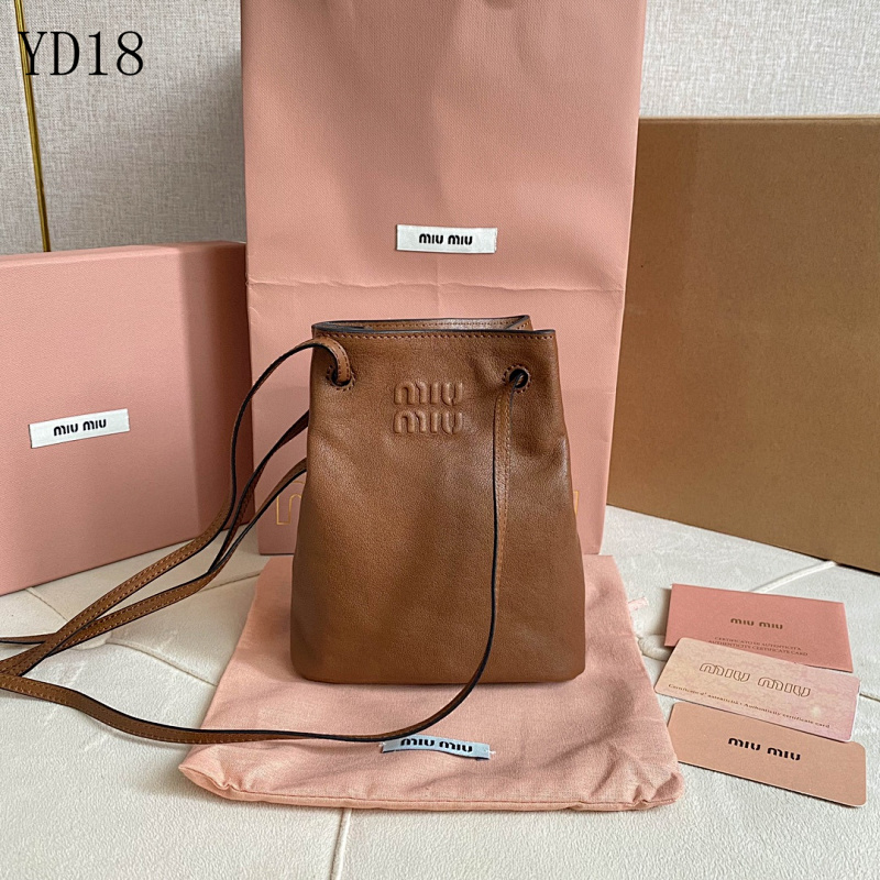 MiuuMiuu YD18047 Mini Drawstring Bucket Bag