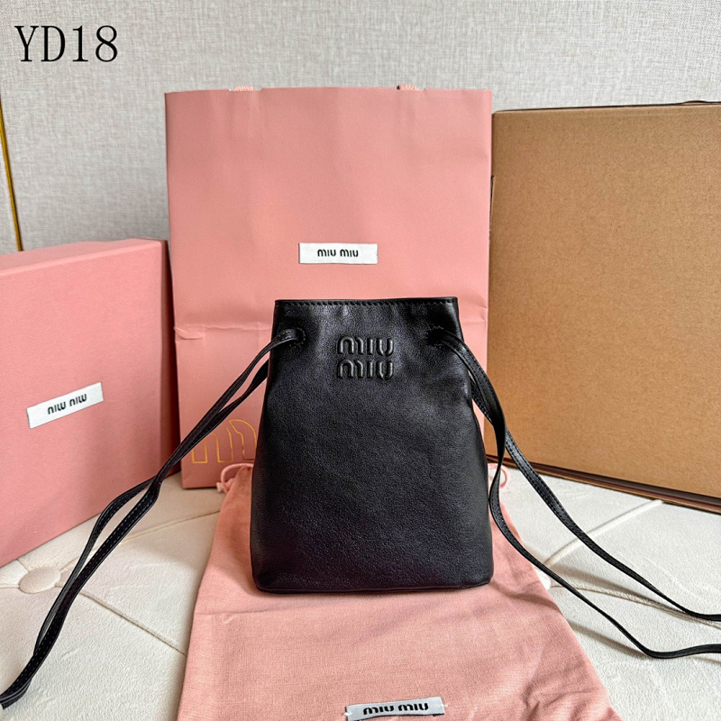 MiuuMiuu YD18047 Drawstring Bucket Bag