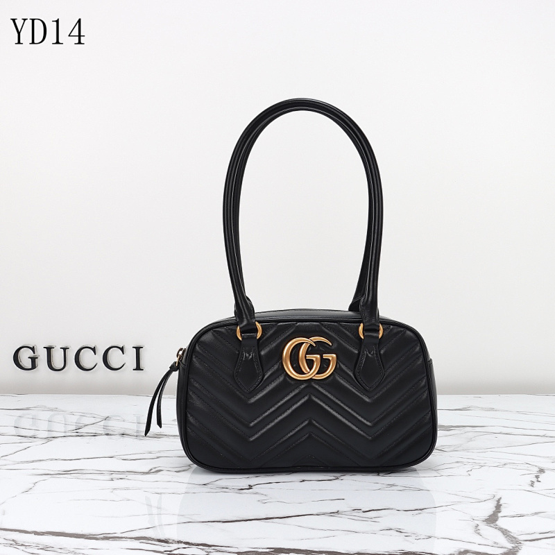 Gucc1 YD14 Quilted Top Handle Bag
