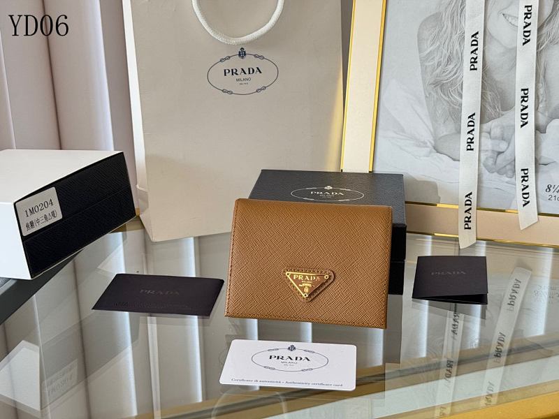 Pr4da 1M0204 Saffiano Leather Wallet