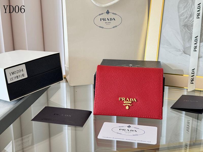 Pr4da 1M0204 Women’s Bi-Fold Wallet with Coin Pocket