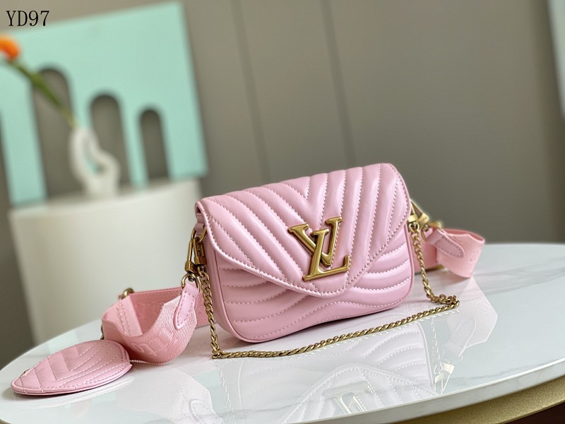 cover-191360679 LVutton YD97042 M56461 Pink Quilted Crossbody Bag