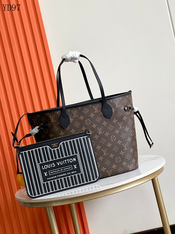LVutton M11946 Neverfull Inside Out Medium Handbag