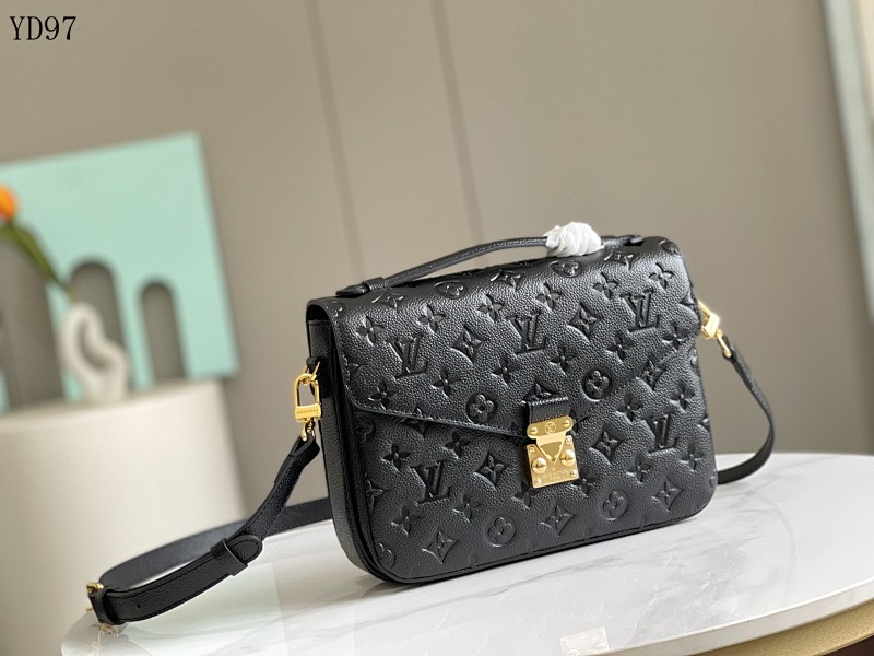 LVutton YD97055 Monogram Empreinte Leather Shoulder Bag
