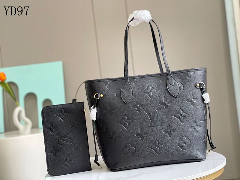 LVutton YD97060 M45685 Black Taurillon Leather Shoulder Bag