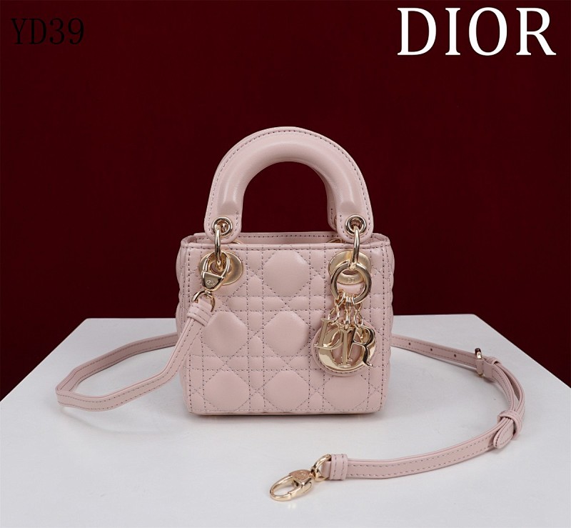 Diiior YD39050 M0856 Mini Quilted Leather Shoulder Bag