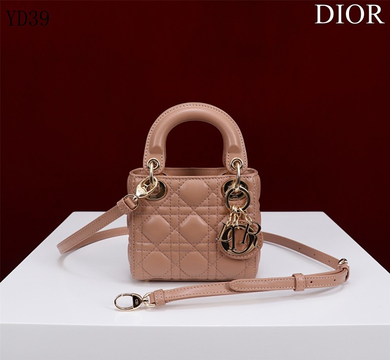 Diiior YD39050 M0856 Mini Quilted Leather Crossbody Bag