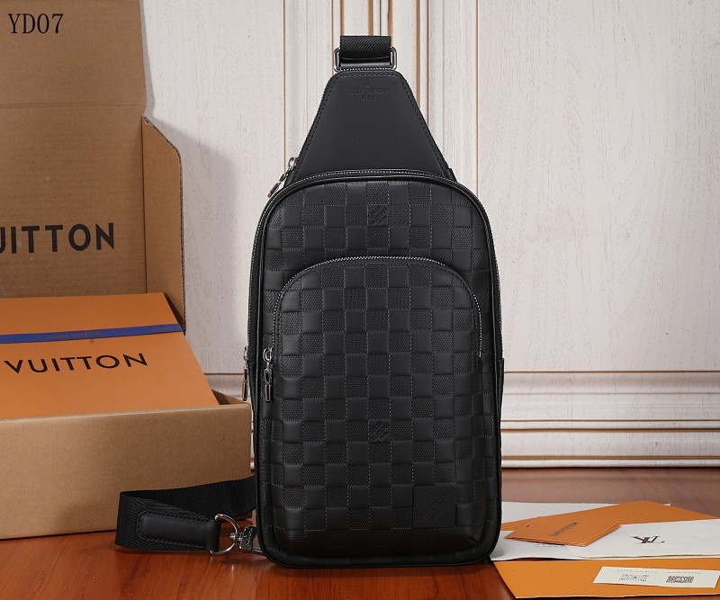 LVutton YD07 M46327 Black Damier Canvas Crossbody Bag