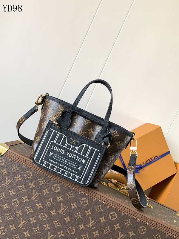 LVutton M12099 Black Neverfull Bandoulière Inside Out BB Bag