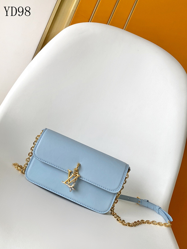 LVutton M14547 Wallet on Chain Light Blue
