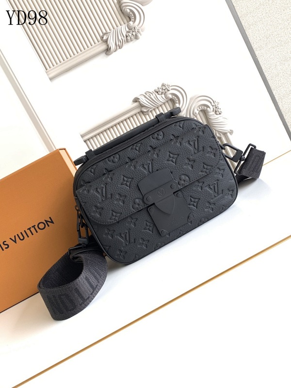LVutton M58489 S Lock Crossbody Bag Monogram Macassar