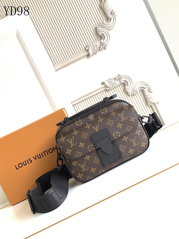 LVutton M45806 S Lock Crossbody Bag Monogram Macassar