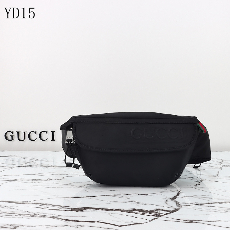 Gucc1 YD15 Belt Bag Black Nylon