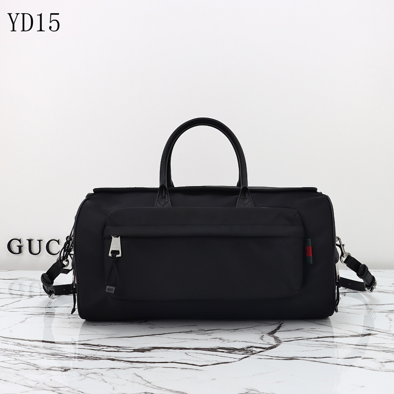 Gucc1 YD15057 Duffle Bag Black Nylon