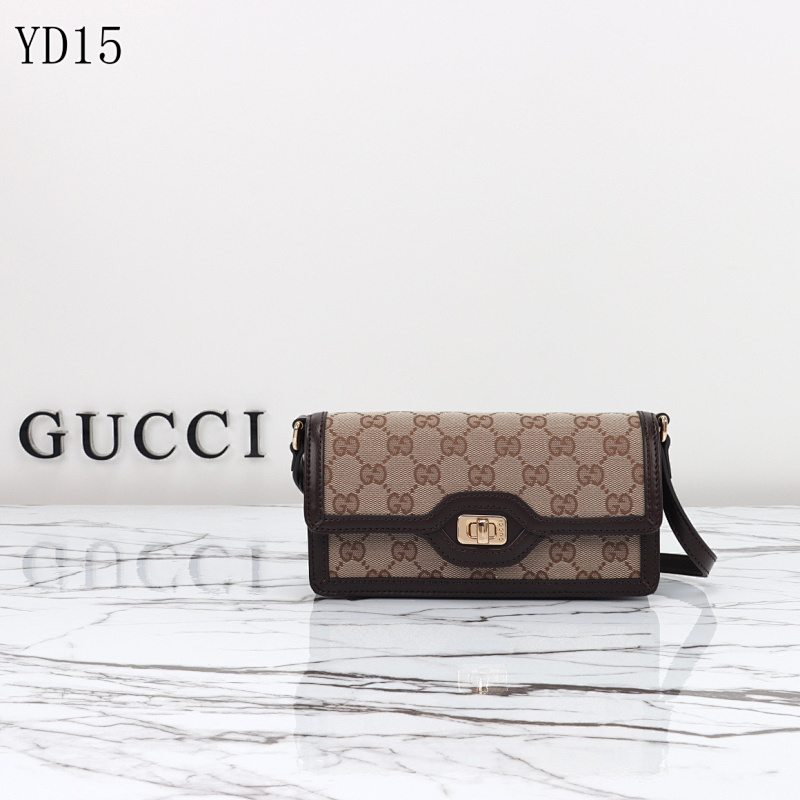 Gucc1 YD15 Monogram Clutch Bag